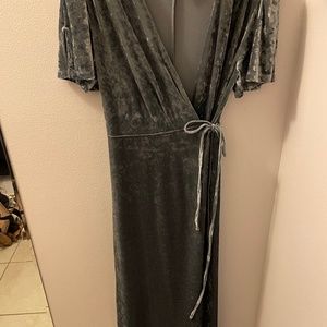 Velvet maxi dress